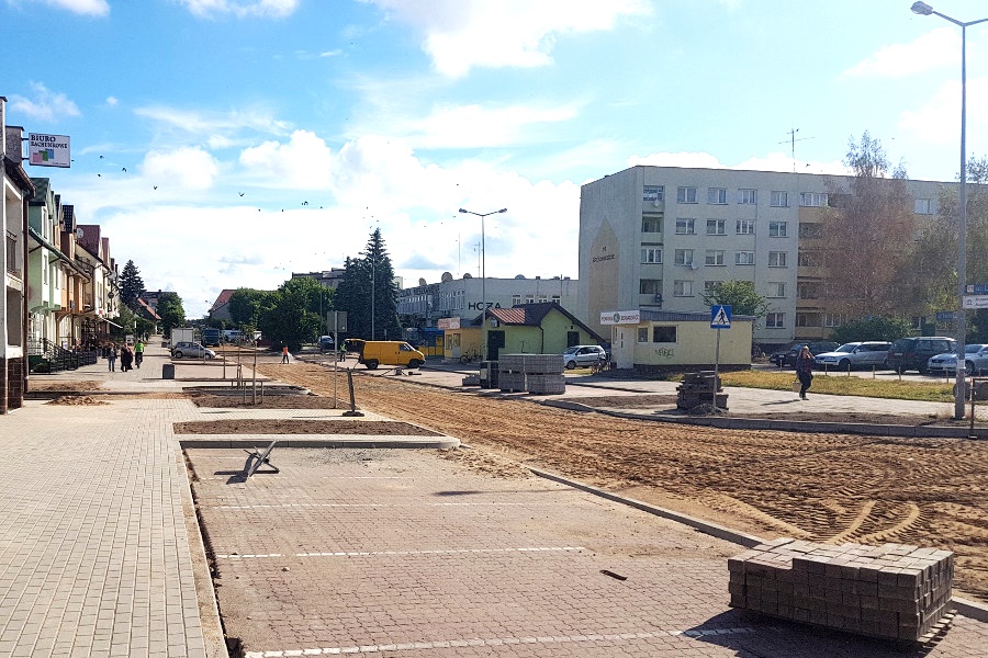 Kończą się prace związane z przebudową powiatowej ul. Hożej w Augustowie