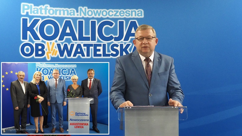 Koalicja Obywatelska zaprezentowała swojego kandydata na burmistrza Augustowa