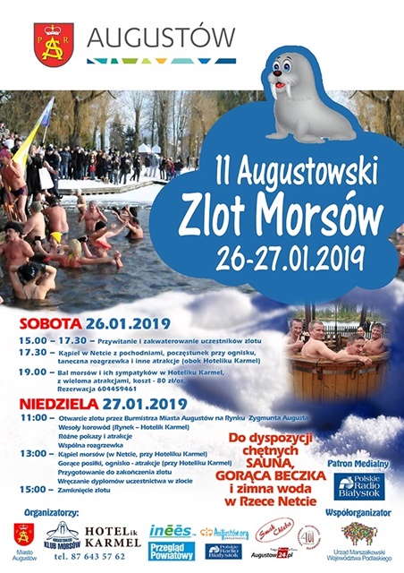Zapraszamy na 11. Augustowski Zlot Morsów /26-27.01.2019/