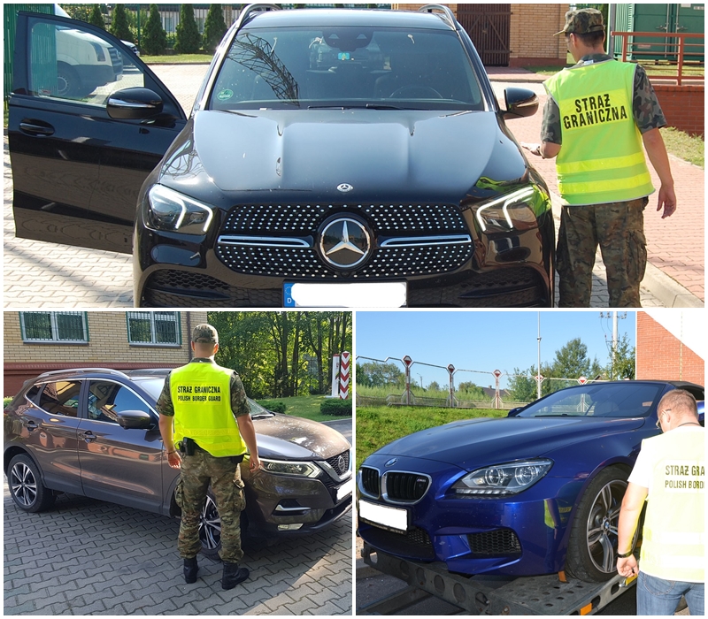 Funkcjonariusze Podlaskiego Oddziału Straży Granicznej odzyskali pojazdy warte 580 tys. zł.