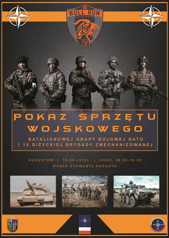 Pokaz sprzętu wojskowego na Rynku Zygmunta Augusta, w czwartek 19 września