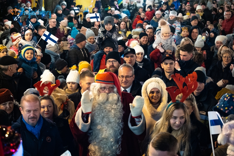 Augustowian odwiedził dziś święty Mikołaj z Laponii