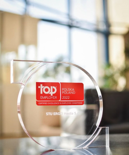TOP EMPLOYERS 2022: ERGO HESTIA WŚRÓD NAJLEPSZYCH PRACODAWCÓW W POLSCE