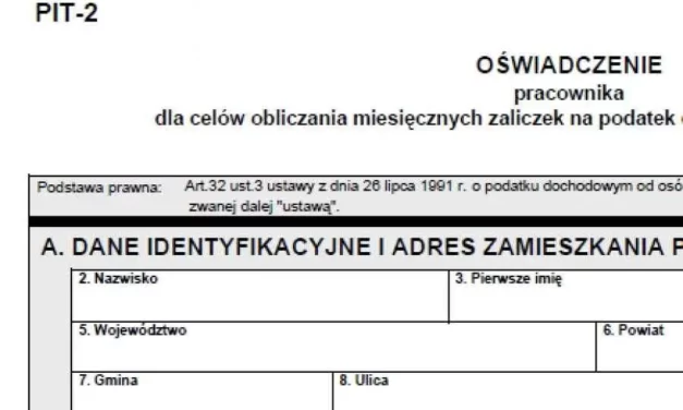 <strong>Prawo.pl: od 2023 roku wchodzą nowe zasady składania zeznań podatkowych PIT-2 </strong>