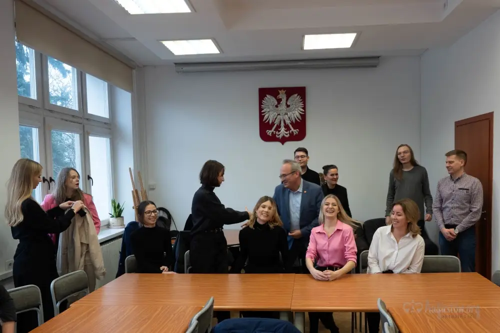 konferencja prasowa podczas której odbyła się prezentacja prac studentów Politechniki Białostockiej (4)