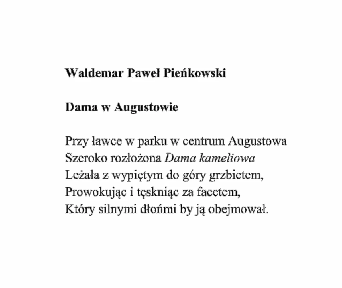 Dama w Augustowie