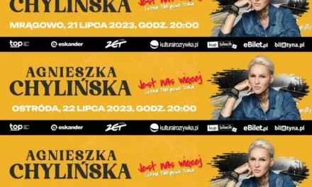 Trasa koncertowa Agnieszki Chylińskiej „Jest nas więcej” – koncerty w Olsztynie, Ostródzie i Mrągowie