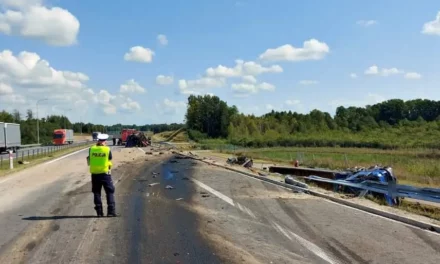 Po wypadku przy granicy z Litwą należy jechać starą drogą