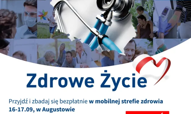 Mobilna Strefa Zdrowia – Augustów, Rynek Zygmunta Augusta / 16-17.09.2023 r., godz. 10:00-19:00