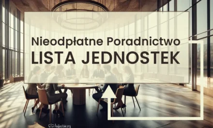 Lista Jednostek Nieodpłatnego Poradnictwa