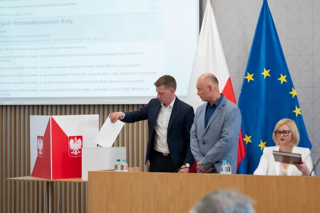 Fotorelacja z pierwszej sesji nowo wybranej Rady Miejskiej w Augustowie w kadencji 2024-2029. (19)