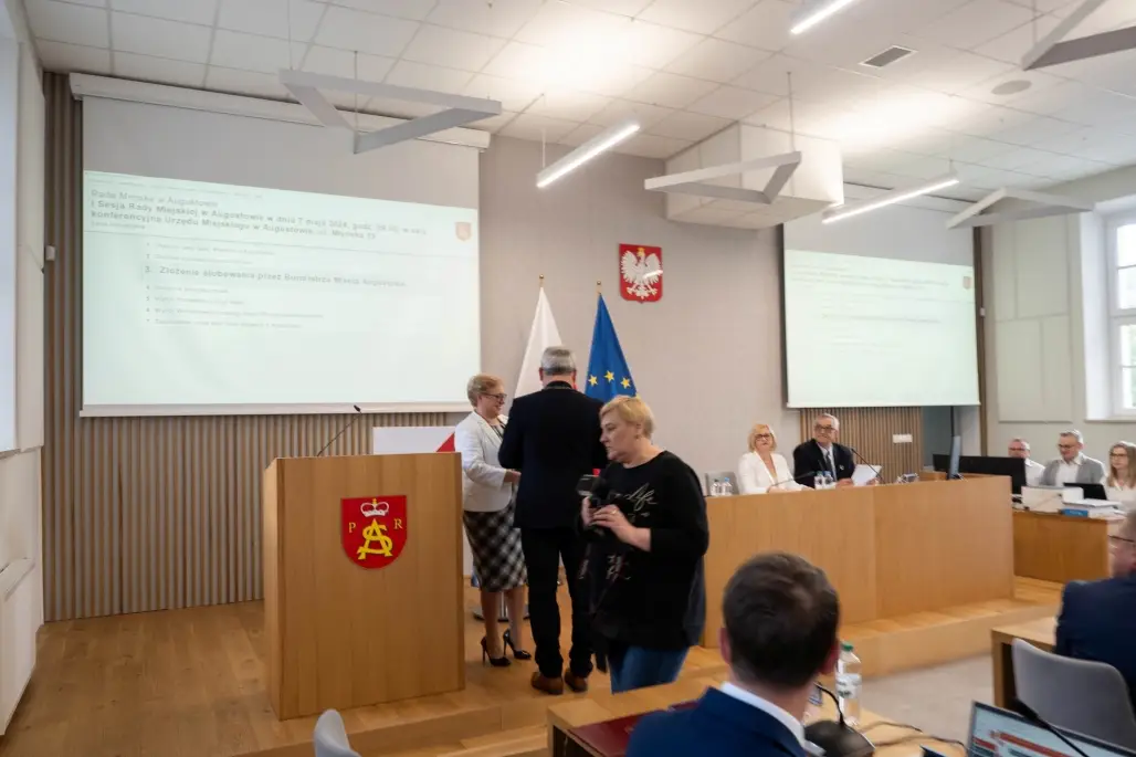 Fotorelacja z pierwszej sesji nowo wybranej Rady Miejskiej w Augustowie w kadencji 2024-2029. (79)