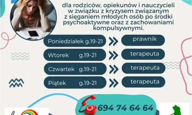 Augustów: Bezpłatna infolinia dla osób z problemem uzależnień oraz ich rodzin na terenie województwa podlaskiego