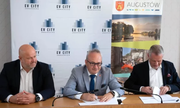 Augustów: Augustów pierwszym miastem w programie eV City powered by Volvo [Video, Foto]