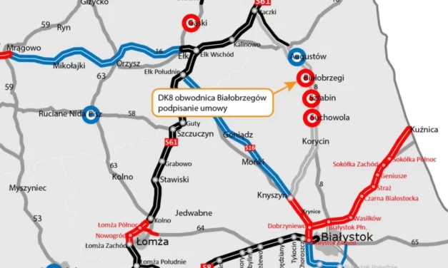 Augustów: Podpisanie umowy na zaprojektowanie i wybudowanie obwodnicy Białobrzegów w ciągu DK8