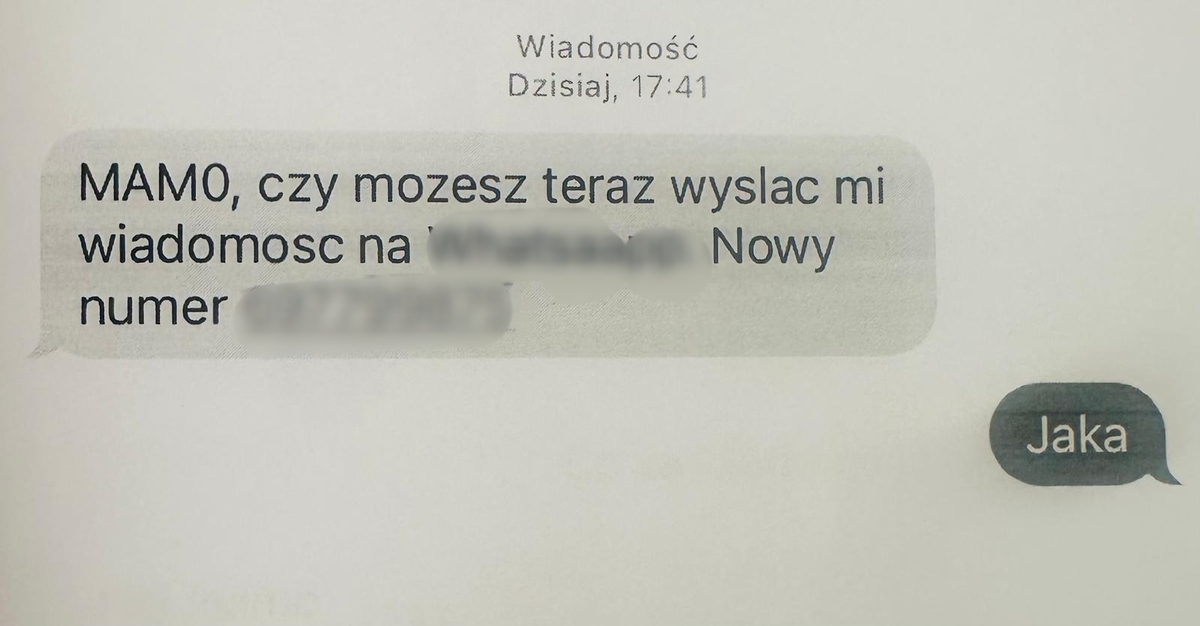 Augustów: „Mamo, czy możesz teraz wysłać mi wiadomość… nowy numer”