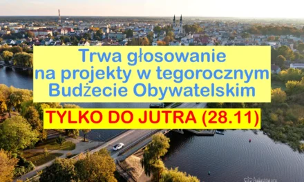 Augustów: Jeszcze tylko do jutra (28.11) trwa głosowanie na projekty w tegorocznym Budżecie Obywatelskim