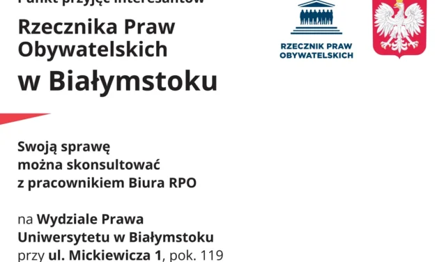 Rozpocznie działalność Punkt Przyjęć Interesantów Rzecznika Praw Obywatelskich