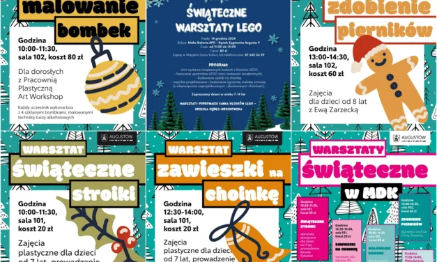 Augustów: Świąteczne warsztaty w domu kultury