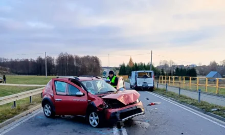 Augustów: Zderzenie 3 pojazdów w m. Leszczewek gm. Suwałki