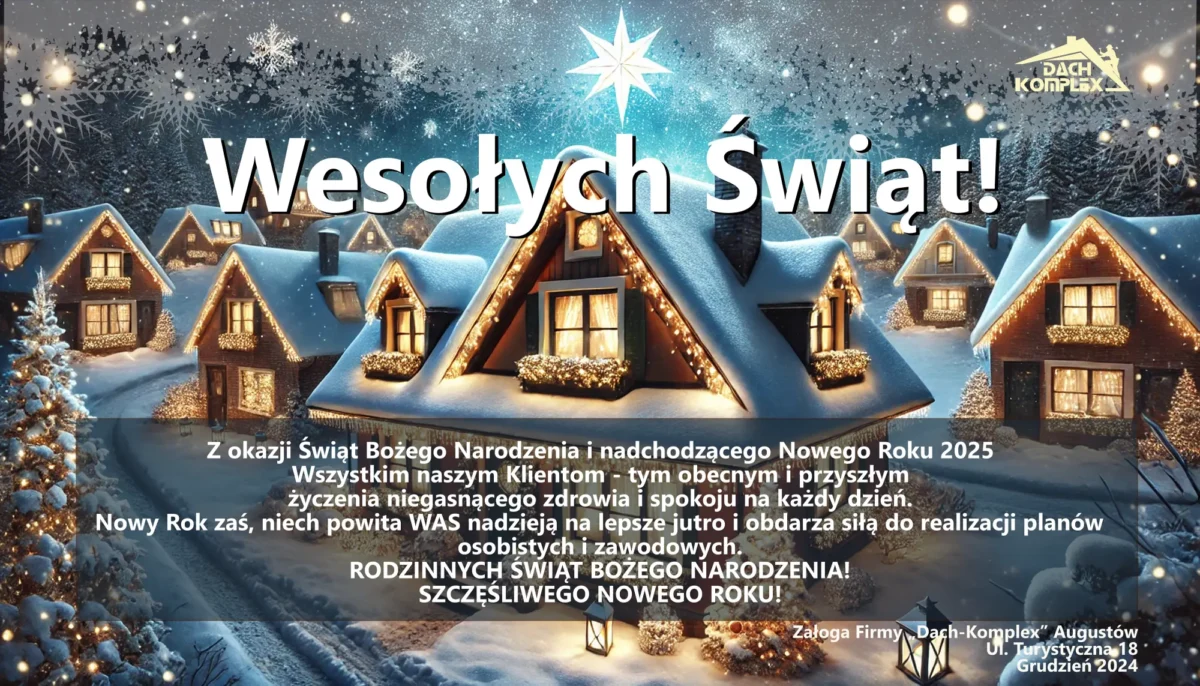 Życzenia bożonarodzeniowe Dach-Komplex