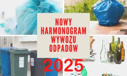 Augustów: Terminarz wywozu odpadów komunalnych w 2025 r. z nieruchomości zamieszkałych P.T. NECKO Spółka Z O.O.