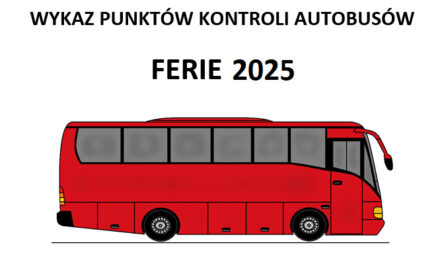 Augustów: Wykaz punktów kontroli autobusów – Ferie 2025