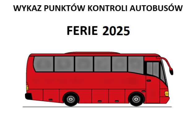 Augustów: Wykaz punktów kontroli autobusów – Ferie 2025