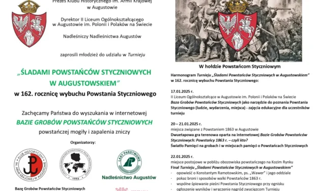 Augustów: Zapal znicz Powstańcom Styczniowym!