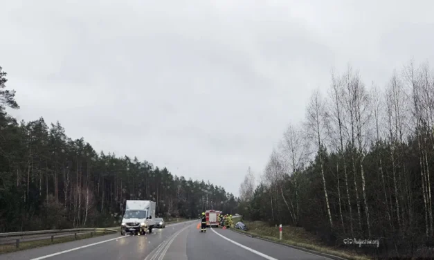 Augustów: Zderzenie ciągnika rolniczego z samochodem osobowym na krajowej ósemce