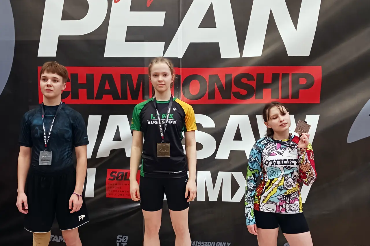 Augustów: Alicja Lotkowska z klubu Lynx Augustów złota medalistką Mistrzostw Europy SOLT w Brazylijskim Jiu – Jitsu
