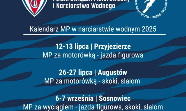 Augustów: Kalendarz MP w narciarstwie wodnym 2025