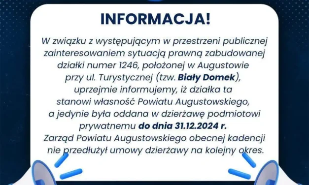 Augustów: Informacja Starostwa Powiatowego