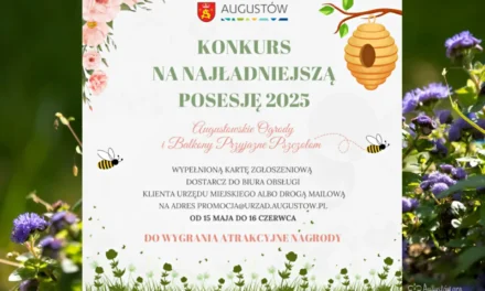 Augustów: Konkurs na najładniejszą posesję 2025 roku „Augustowskie ogrody i balkony przyjazne pszczołom”