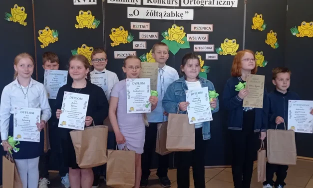 Augustów: XVII Gminny Konkurs Ortograficzny  „O żółtą żabkę” dla klas II-III
