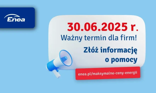 Przedsiębiorco, złóż do Enei informację o pomocy publicznej lub de minimis