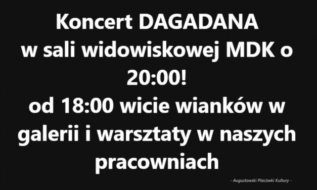 Augustów: Ważne! Augustowskie Placówki Kultury informują