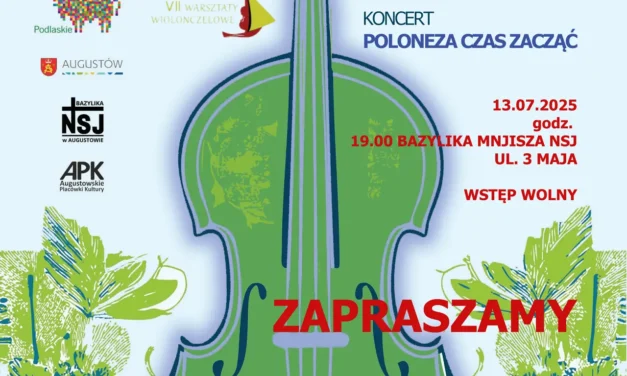 Augustów: Koncert finałowy XIII Warsztatów Wiolonczelowych