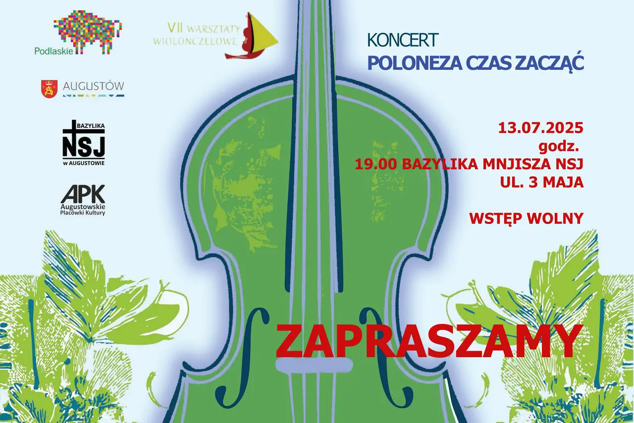 Augustów: Koncert finałowy XIII Warsztatów Wiolonczelowych