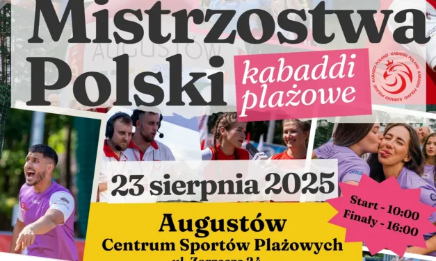 Augustów: IV Mistrzostwa Polski w Kabaddi Plażowym już 23 sierpnia w Augustowie