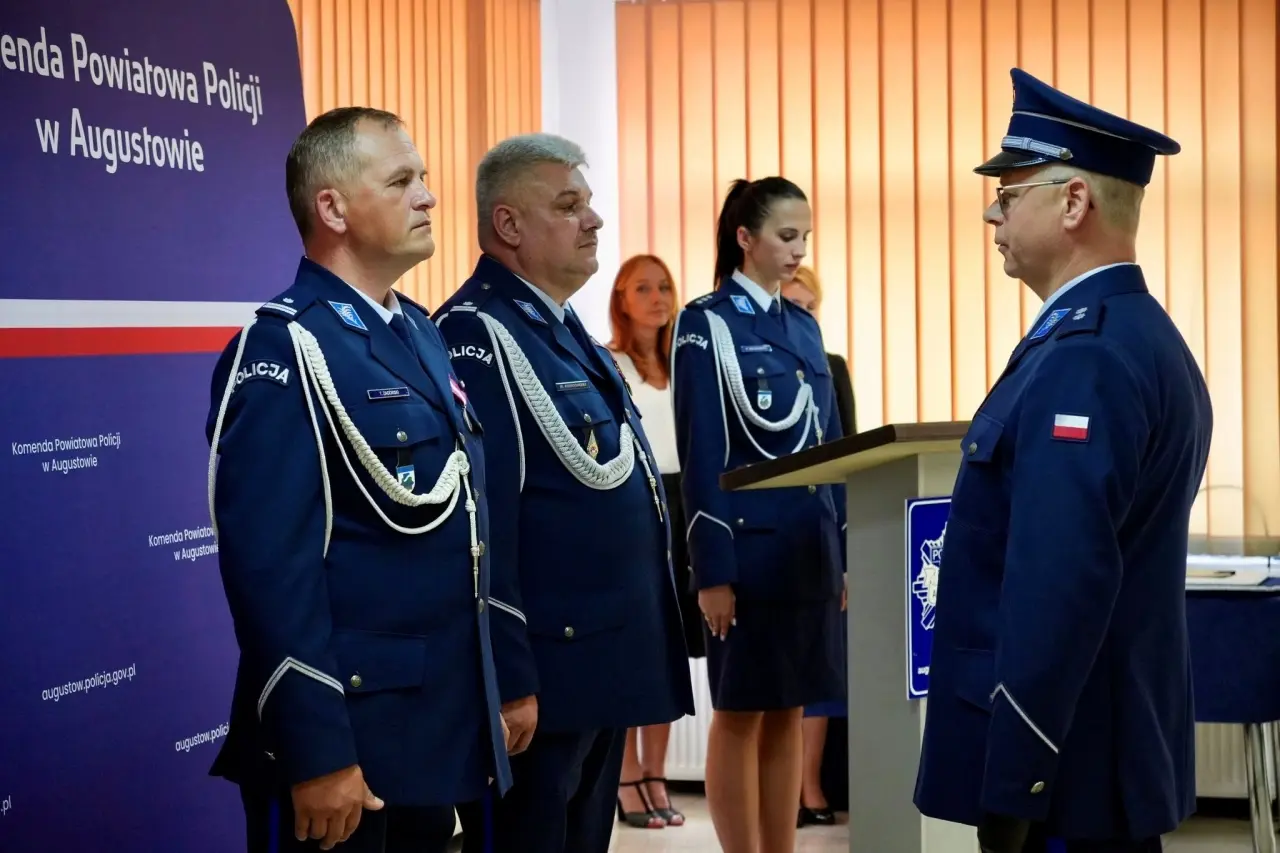 Uroczyste obchody Święta Policji w KPP Augustów (18)