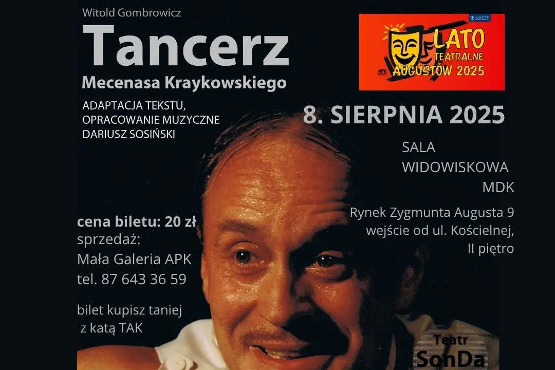 Augustów: „Tancerz mecenasa Kraykowskiego” – Lato Teatralne – Augustów 2025
