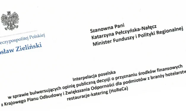 Augustów: Interpelacja poselska w sprawie decyzji o przyznaniu środków finansowych z Krajowego Planu Odbudowy