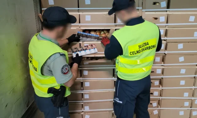 Przemyt papierosów w ładunku cebuli. Wartość rynkowa przejętej kontrabandy to ponad 1,5 mln zł.