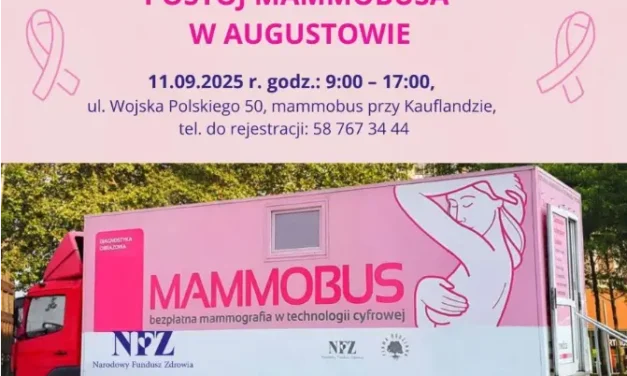Augustów: Postój mammobusa w Augustowie