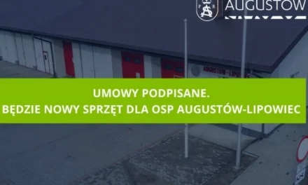 Augustów: Będzie nowy sprzęt dla OSP Augustów-Lipowiec. Umowy podpisane