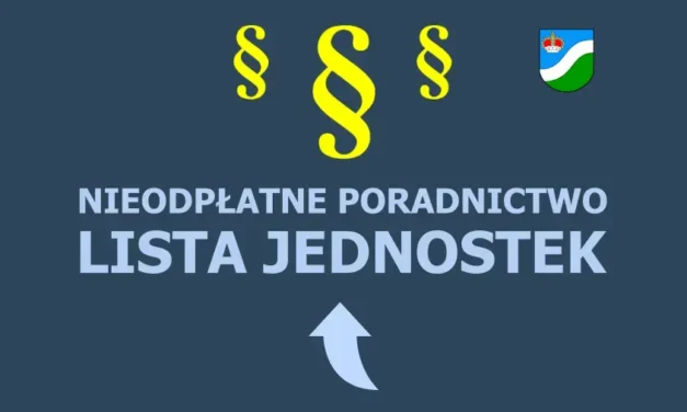 Augustów: Nieodpłatne poradnictwo na terenie powiatu augustowskiego. Lista jednostek