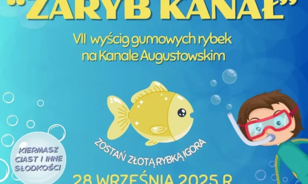Augustów: „ZARYB KANAŁ” – VII wyścig gumowych rybek na Kanale Augustowskim