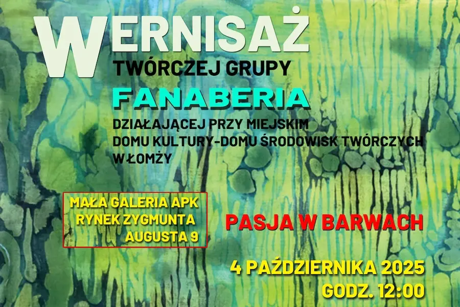 „Pasja w barwach” – wystawa Twórczej Grupy FANABERIA