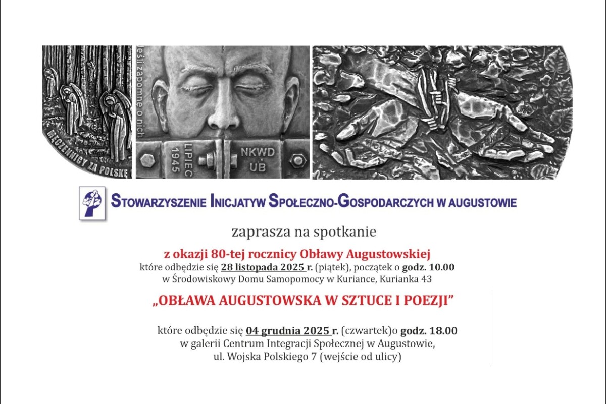 Augustów: Stowarzyszenie Inicjatyw Społeczno-Gospodarczych zaprasza